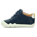 Geox Steppieup Wax.Lea Navy/White celoročné členkové barefoot topánky 26 EUR