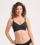 Dámska podprsenka ZERO z mikrovlákna 2.0 Bralette - BLACK - čierna 0004 - SLOGGI BLACK XS
