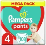 Pampers Pants Maxi Mega box (108 ks) / Plienkové nohavičky / Veľkosť 4 (9-14 kg) (DIOPMPPIE0163)