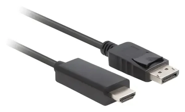 Lanberg CA-DPHD-11CC-0050-BK čierna / Kábel DisplayPort na HDMI / 5 m / DP 1.1 / 1080p / 60 Hz (CA-DPHD-11CC-0050-BK)