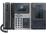Poly Edge E450 čierna / IP Telefón / displej / 1x USB 2.0 Type-C / 2x LAN (82M90AA)