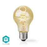 Nedis SmartLife LED žiarovka / Wi-Fi / E27 / 360 lm / 4.9 W / Sklo / Android iOS (WIFILRT10A60)