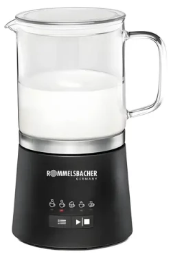 Rommelsbacher MS 625 čierna / Napeňovač mlieka / 600 W / 500 ml / 5 programov (MS 625)