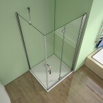 H K - Obdĺžnikový sprchovací kút MELODY B8 120x76 cm so zalamovacími dverami vrátane sprchovej vaničky z liateho mramoru SE-MELODYB812076/THOR-12076