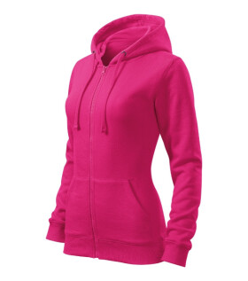 Trendy mikina na zips fialová L