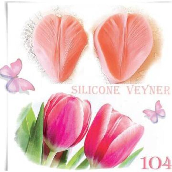 Silikónová forma žilkovač tulipán 6,5 × 5 cm - Galias Moulds - Galias Moulds