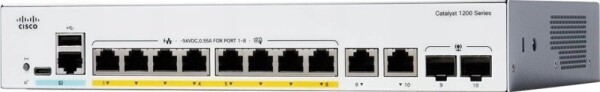 Cisco Cisco C1200-8FP-2G łącza sieciowe Zarządzany L2/L3 Gigabit Ethernet (10/100/1000) Biely