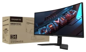 34" GIGABYTE GS34WQC A čierna / Monitor / VA / WQHD 3440x1440 / 120Hz / HDR10 / 2x HDMI + DP (GS34WQC A)