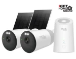 IGet HOMEGUARD HGWNK108402S / Bezdrôtový kamerový set / 2K QHD / 10CH NVR / 2x batériová kamera + solar / PIR / IP66 (75020573)