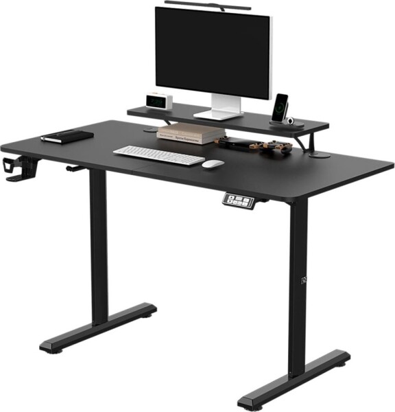 Ultradesk Highlander Czarne 120 - 180 cmx60 cm