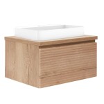 Kúpeľňová skrinka s umývadlom a krycou doskou Naturel Savona 98x43x44, 8 cm dub Halifax mat SAVONA100DHDU SAVONA100DHDU