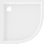 MEXEN - Flow+ Sprchová vanička štvrťkruh 90 x 90, biela lesk 46Q109090H