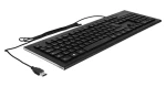 DeLock Water-Drop čierna / Klávesnica / Drôtová USB / QWERTZ / Numerická klávesnica (12672)