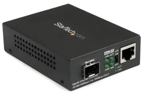 StarTech Mediakonvertor Ethernet na SFP čierny / Open SFP slot / Gigabit Ethernet / 1x RJ-45 (MCM1110SFP)