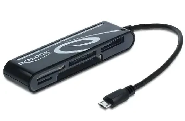 DeLock čítačka pamäťových kariet / micro USB / OTG / 6 slotov (91732)