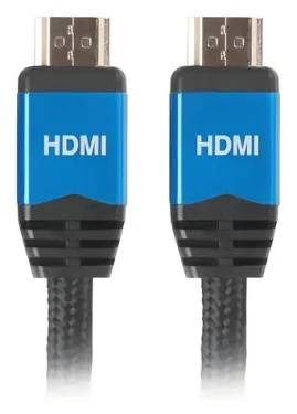 Lanberg CA-HDMI-20CU-0018-BL čierna / Kábel HDMI na HDMI / 1 m / HDMI 2.0 / 4K / 144 Hz / ARC (CA-HDMI-20CU-0010-BL)