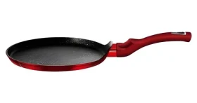 BERLINGERHAUS Burgundy Metallic Line 28 cm / Panvica na palacinky / Mramorový povrch (BH-6179)