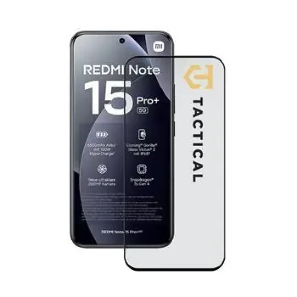 Tactical Glass Shield 5D sklo pre XIAOMI Redmi Note 15 Pro+ 4G/5G Black (57983128523)
