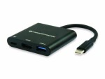 Conceptronic DONN01B USB-C dokovací adaptér / 1x USB-A 3.0 / 1x HDMI (4K @ 30Hz) / 1x USB-C PD 60W (DONN01B)