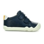 Geox Steppieup Wax.Lea Navy/White celoročné členkové barefoot topánky 26 EUR