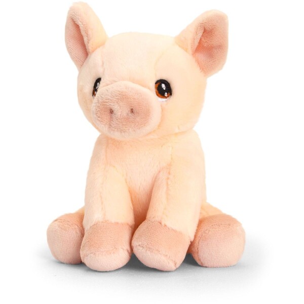 KEEL TOYS Zbierateľské farmárske zvieratá 14 cm prasátko