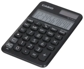 Casio SL-310UC čierna / Kalkulačka / Vreckový / 10miestny displej / Solárne + batéria (SL-310UC-BK BOX)