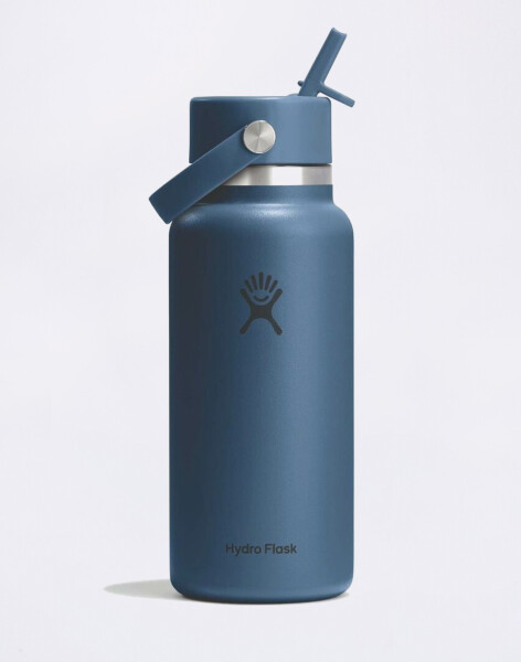 Hydro Flask Wide Mouth with Flex Straw Cap (946 ml) Harbor Blue