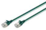 Digitus Slim zelená / Patch kábel / Cat.6A / F/FTP / RJ-45 / 1 m (DK-1632-A-010S-G)