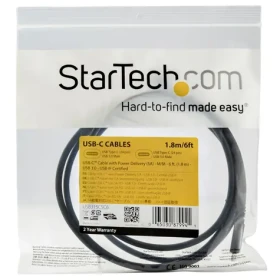 StarTech USB-C na USB-C čierna / Kábel / USB 3.0 5Gbps / PD 5A / USB-IF / 1,8 m (USB315C5C6)
