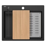 Quadron Quadron - Granitový drez KURT 110 WORKSTATION Black ZLE-09600