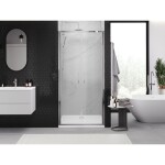 MEXEN - Exo sprchové dvere krídlové120, transparent, chróm 814-120-000-01-00