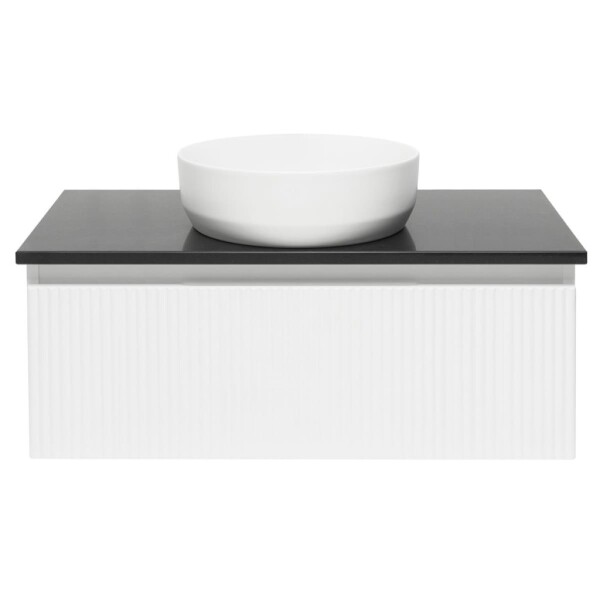 Kúpeľňová skrinka so žulovou doskou SAT Evolution 98x30x44, 8 cm biela mat SATEVO100WMZ SATEVO100WMZ