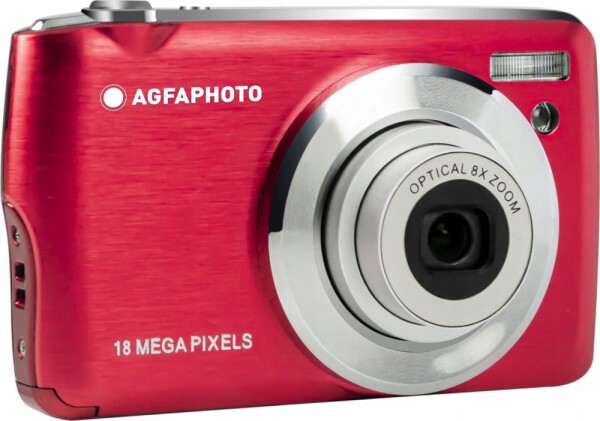 Agfa Compact DC 8200 červená / 2.7 LCD / 18 MPix BSI CMOS / 8x optický zoom / SD (AGCDC5800RD)