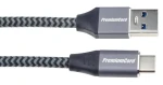 PremiumCord USB-C - USB 3.0 A / Dátový kábel / USB 3.1 Gen 1, 5 Gbit/s / 3A / 0,5 m / bavlnený oplet (ku31cs05)