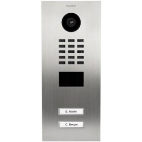 DoorBird D2102V domové IP / video telefón LAN vonkajšia jednotka nerezová oceľ V2A (brúsená); 423870666