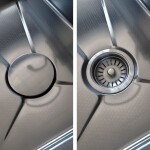 REA - Multifunkčný oceľový drez 10 v 1 Alonzo Brush Nickel ZLE-06420