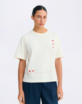 Thinking MU Sole Mio Pannacota Lucia Tee ECRU M