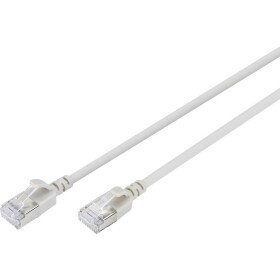 Digitus DK-1632-A-020S RJ45 sieťové káble, prepojovacie káble CAT 6A F/FTP 2 m sivá farebne odlíšený, tienený, točený drôt, s priechodkou chrániacou proti; DK-1632-A-020S