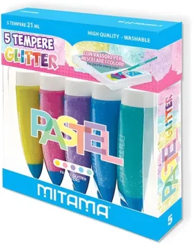 Mitama 62879 / Temperové farby / trblietavé / 5x21 ml (62879)
