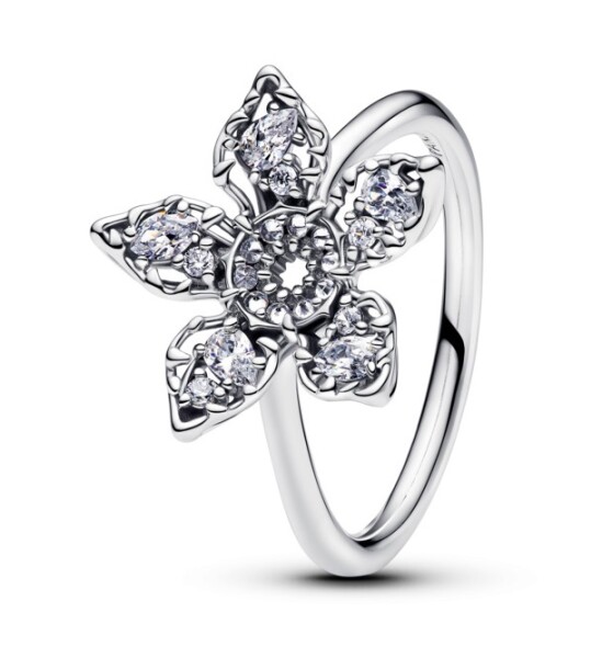 Pandora Strieborný prsteň Demogorgon so zirkónmi Stranger Things 193578C01 54 mm