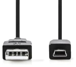 Nedis CCGB60300BK20 čierna / USB kábel / A Zástrčka - Mini 5-Pin Zástrčka / 2 m (CCGB60300BK20)