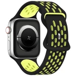 Beline New Sport Silicone čierno-žltá / Športový pásik pre Apple Watch / 38/40/41 mm / Silikónový