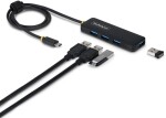 StarTech 4-Port USB-C Hub USB 3.0 5Gbps mini rozdzielacz USB zasilany z magistrali z kablem 61cm USB-C do 4x USB-A Splitter