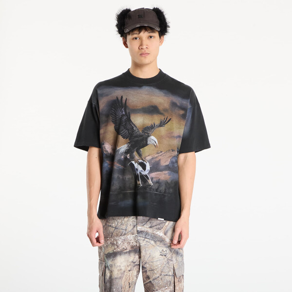 Tričko REPRESENT Chrome Flight T-Shirt UNISEX Stained Black XL