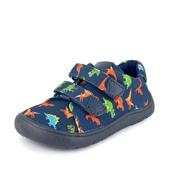 Chlapčenské barefoot tenisky KORO DINO Protetika modré - 32
