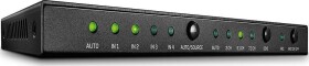 Lindy 38249 Switch (Prepínač) 4-portowy HDMI 4K UHD z audio, portem optycznym i analogowym + pilot IR