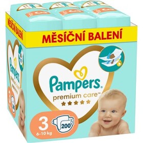 Pampers Premium Care 6-10kg (200ks) / Plienky / Veľkosť 3 (6-10 kg) (DIOPMPPIE0179)