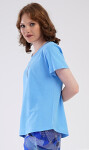Dámske capri pyžamo Eliza modrá 1XL