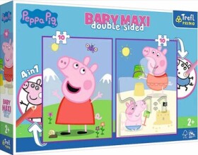 Trefl Primo - Puzzle - Baby Maxi Obojstranné puzzle Prasiatko Peppa: Dobrý deň