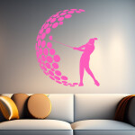 Veselá Stena Samolepka Golf Farba: modrá, Veľkosť: 60 x 73 cm